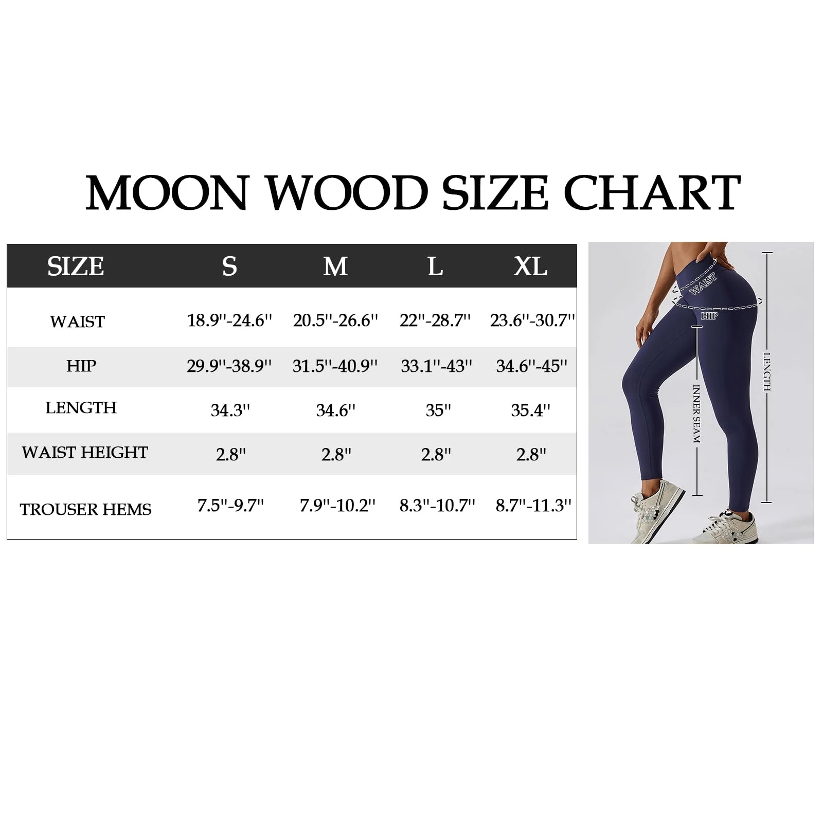 Butt Lifting V Waist Cut Leggings - Navy Blue - Image 7