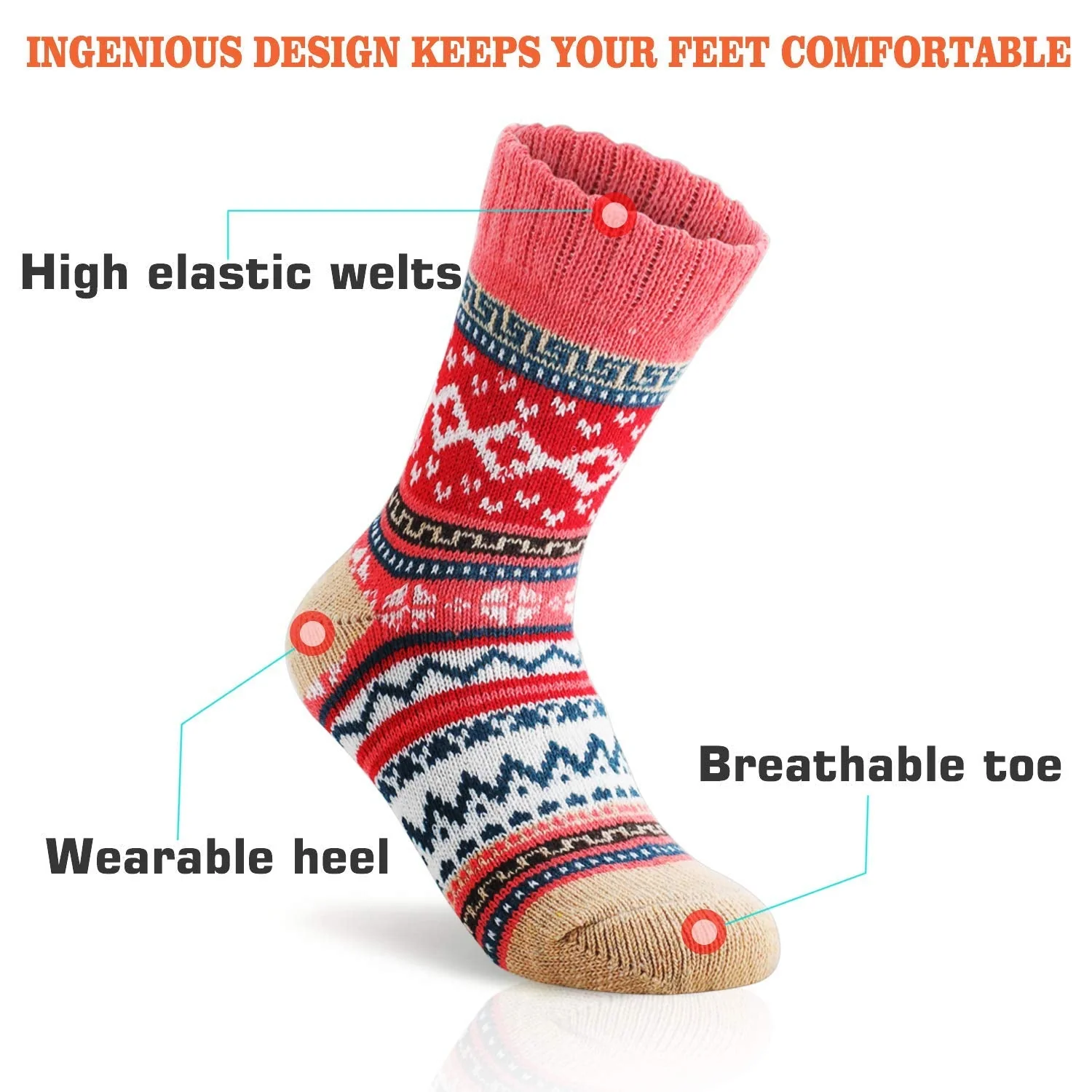 Crew Socks Women Christmas Sock - Image 8