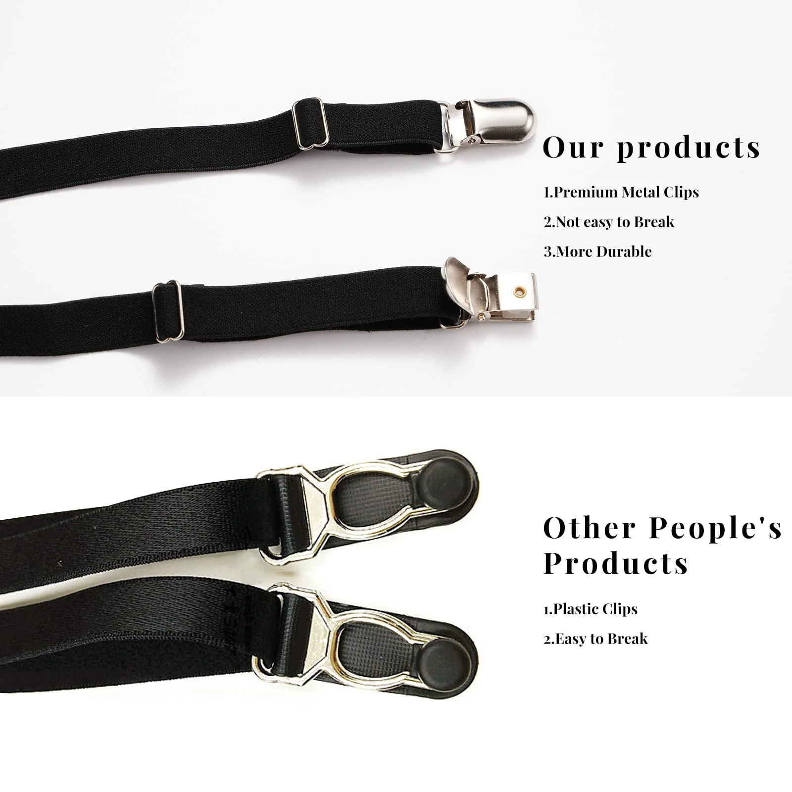 Garter Belt Plus Size High Waist with 6 Vintage Metal Clips - Image 6