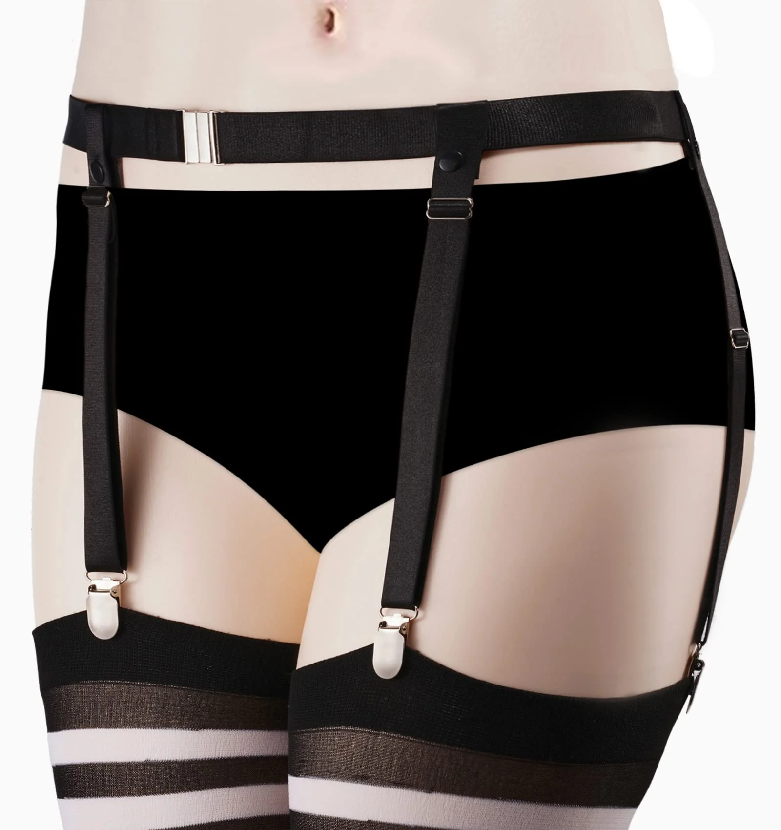 Plus Size Adjustable High Elastic Garter Belt - Image 4