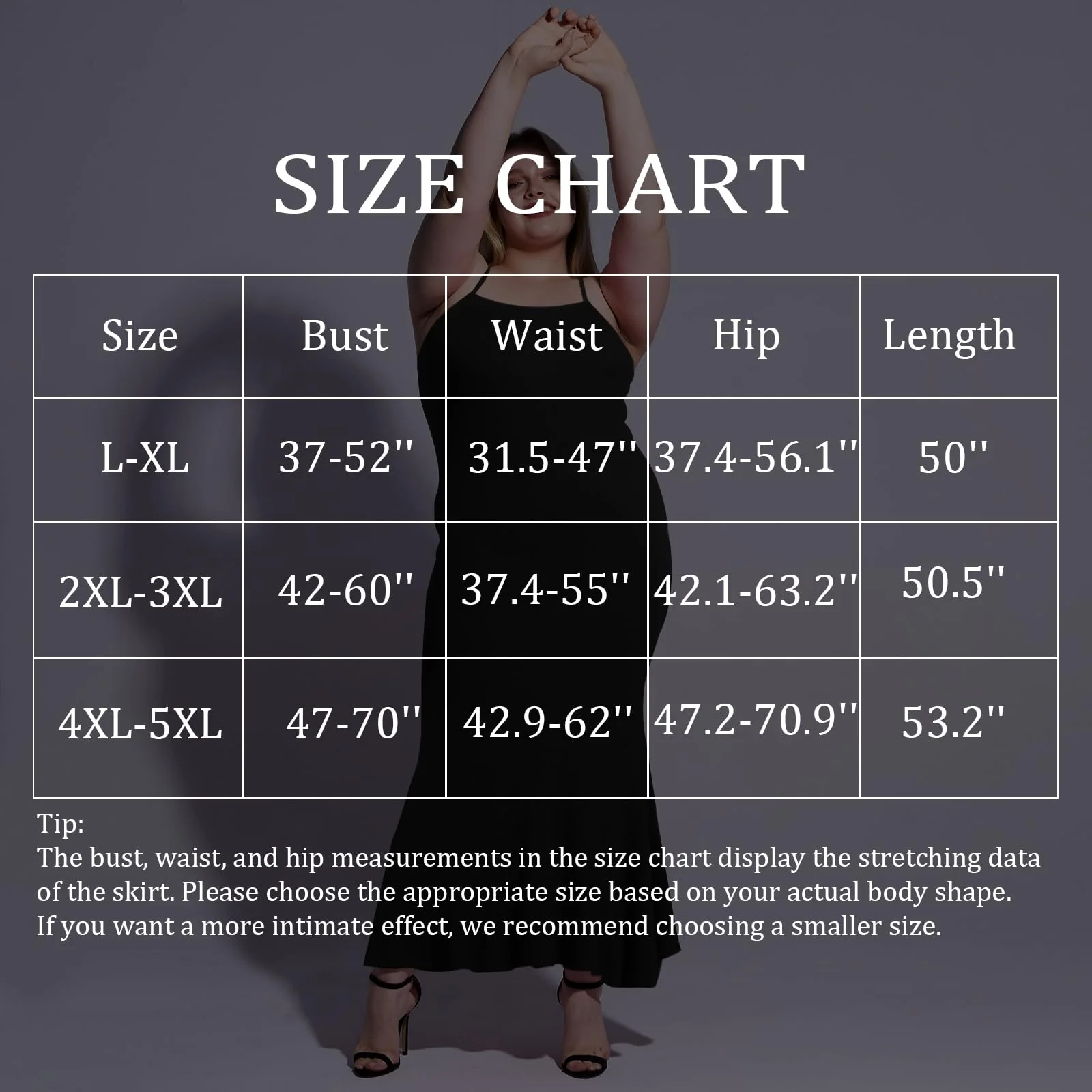 Plus Size Maxi Bodycon Dress - Black - Image 6