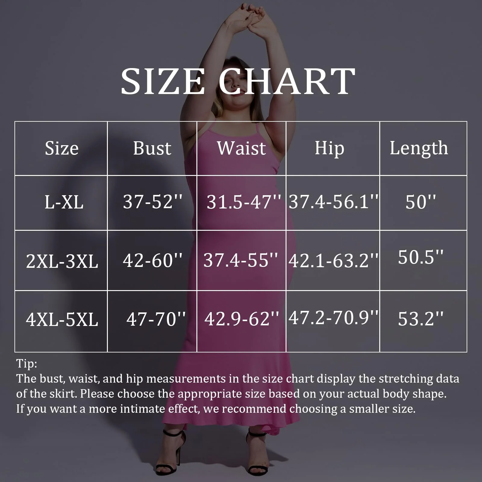 Plus Size Maxi Bodycon Dress - Pink - Image 7