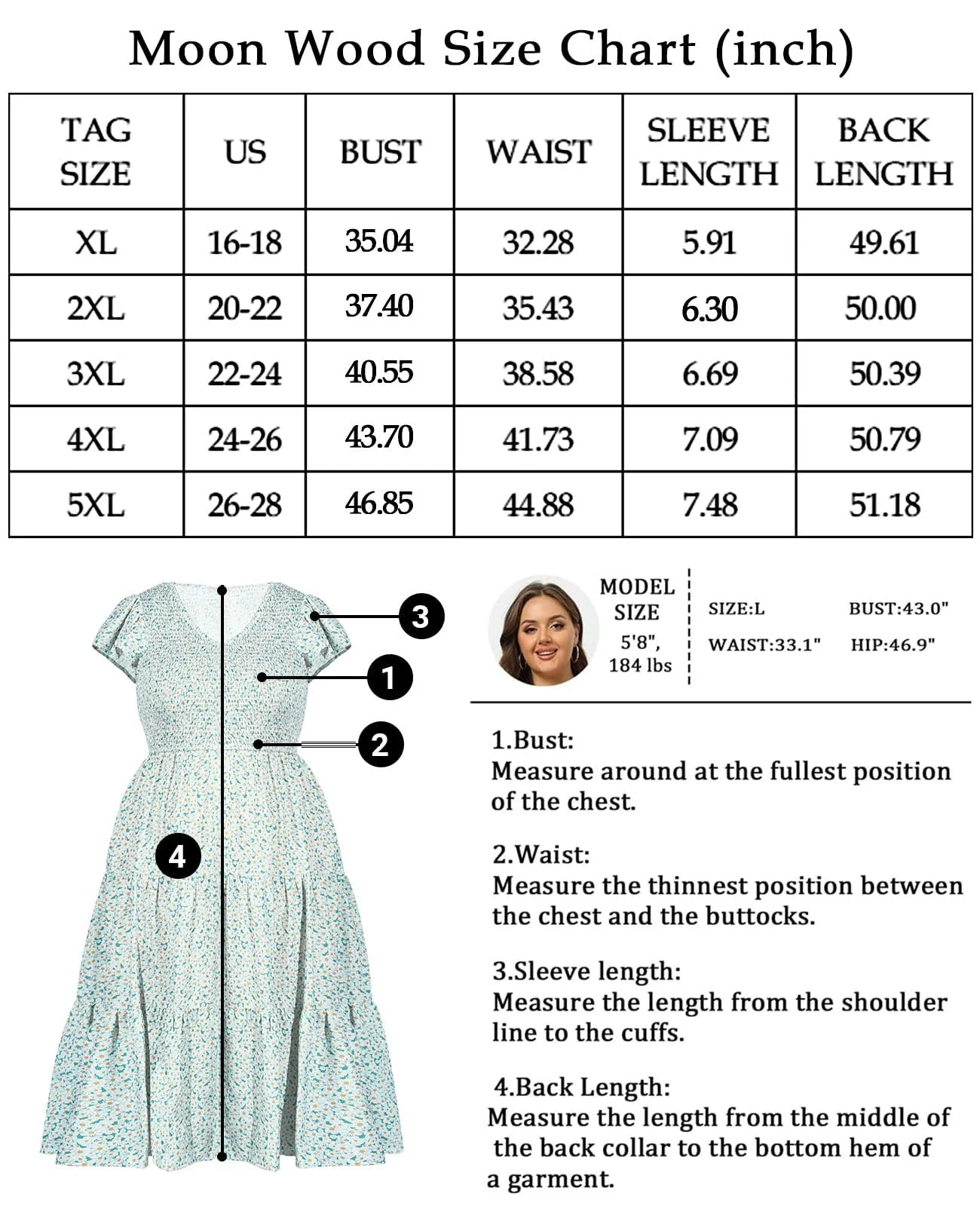 Plus Size Maxi Dress V Neck for Summer - Green - Image 7