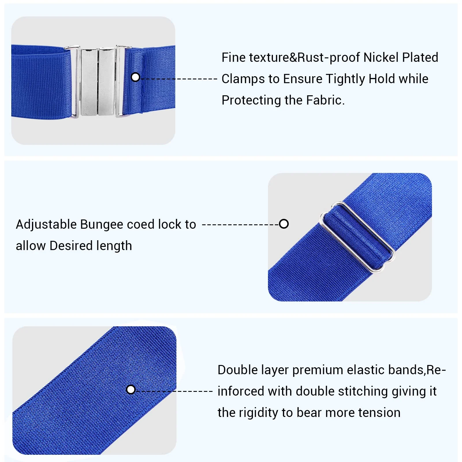 Plus Size Thigh Garter Belt-Blue - Image 5