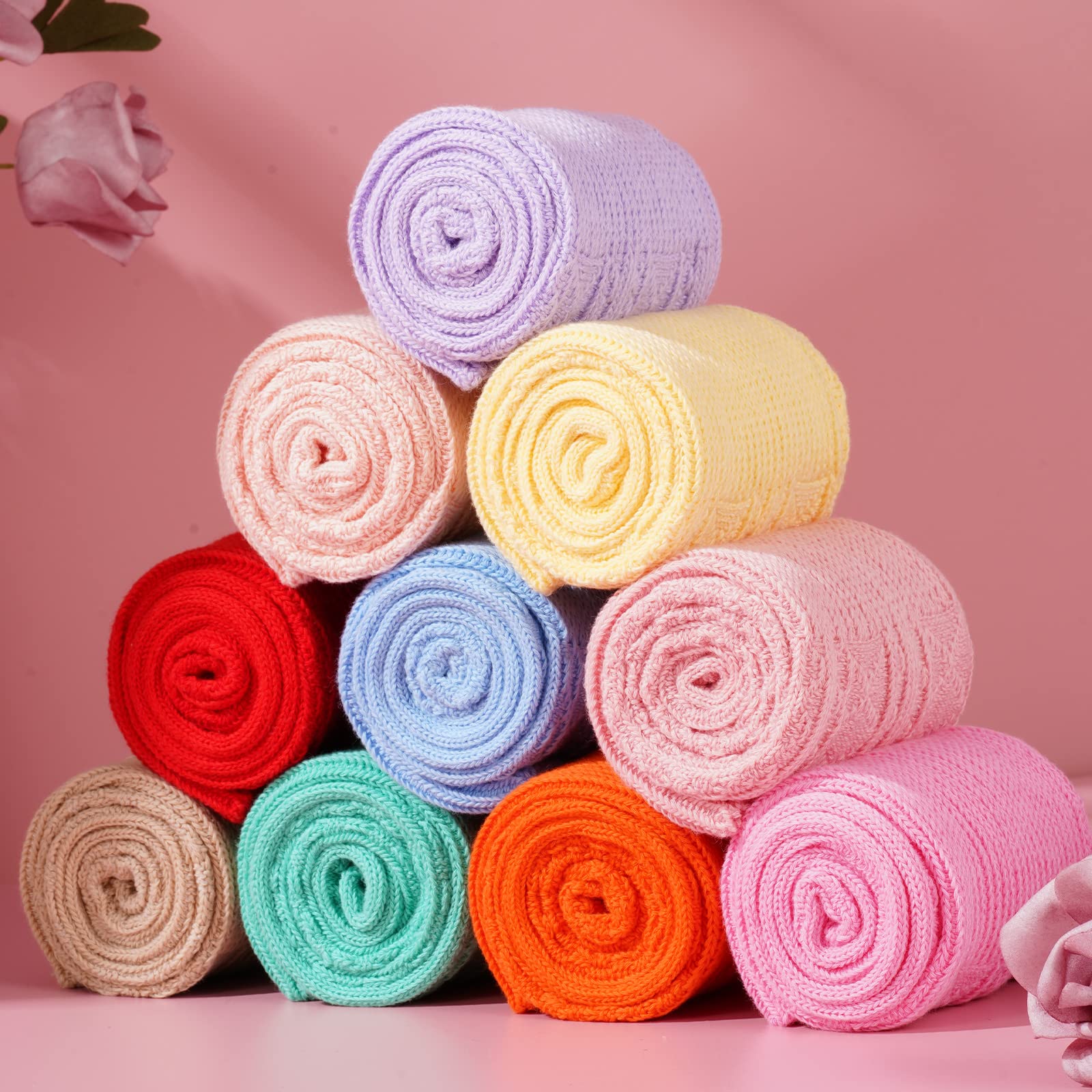 Thigh High Socks Boot Sock Women-Beige - Image 6