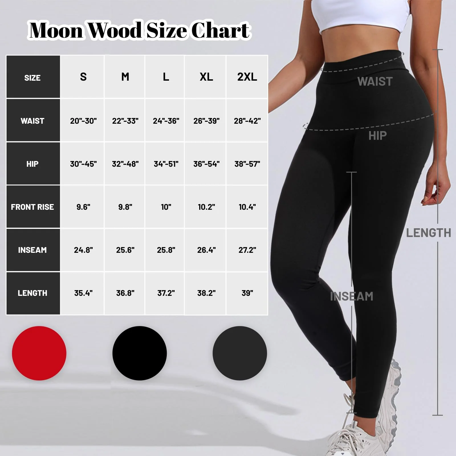 V Back Scrunch Leggings Soft Butt Lifting - Black - Image 4