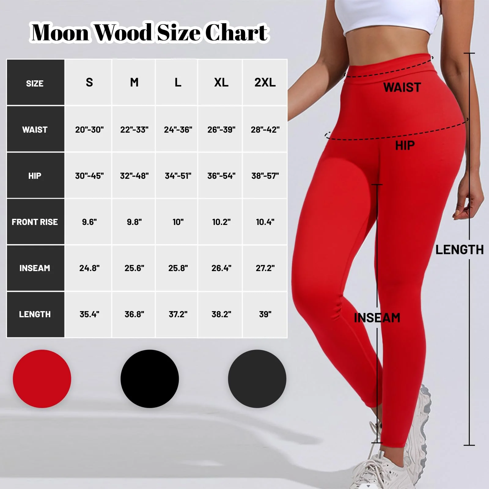 V Back Scrunch Leggings Soft Butt Lifting - Red - Image 7